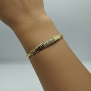 Şık Zirkon Taşlı Kelepçe