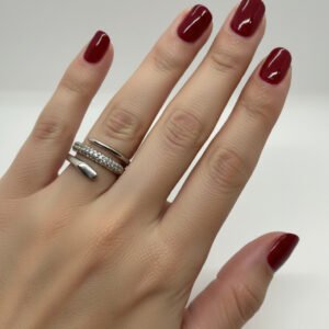 Vip Takı Silver 3 Şeritli Yüzük