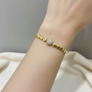 Xuping Halkalı Ortası Zirkon Taşlı Bileklik