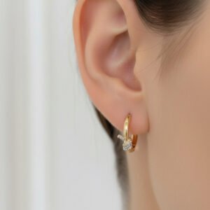 Vip Takı Fiyonklu Küpe