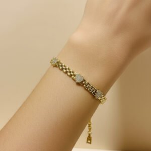 Xuping Hasır Üzerinde Kalpli Bileklik