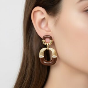 Vip Takı Mineli Küpe