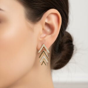 Balık Kılçıklı Küpe