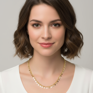 Yıldızlı Pullu Kolye