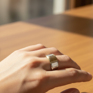 ÇELİK ÇİFT RENKLİ YÜZÜK