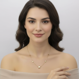 5’li Soralı Yıldız Kolye