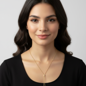 Top detaylı Sarkıtlı top kolye