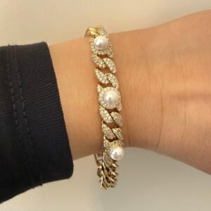 Gurmet İncili Taşlı Bileklik