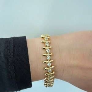 Çivili Zirkon Taşlı Bileklik