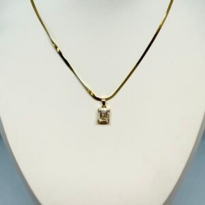 Ezme Baget Taşlı Kolye