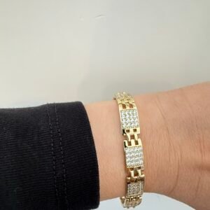 Kalın Zirkon Taşlı Bileklik