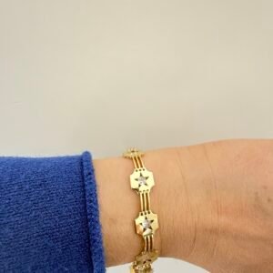 Xuping İnce Bağlantılı Ortası Yıldızlı Bileklik