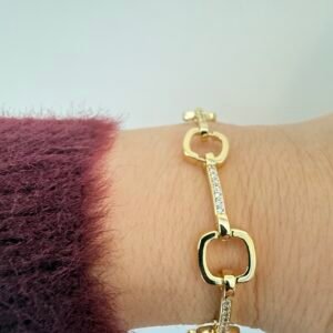 Geometrik Kareli Bileklik