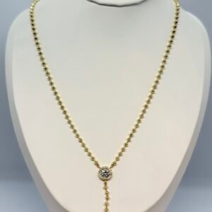 Taşlı Silindir Y Kolye