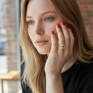 Geometrik Şık Yüzük