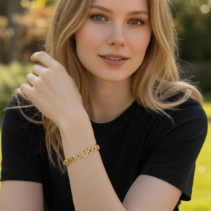 Yuvarlak Taşlı Bileklik