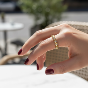 İnce Zirkonlu Yüzük