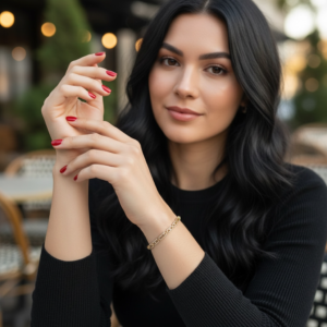 Kare Nokta Şekilli Bileklik