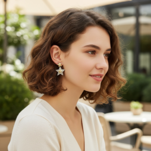 Yıldız Sarkan Küpe