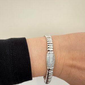 Kordonlu Silver Bileklik